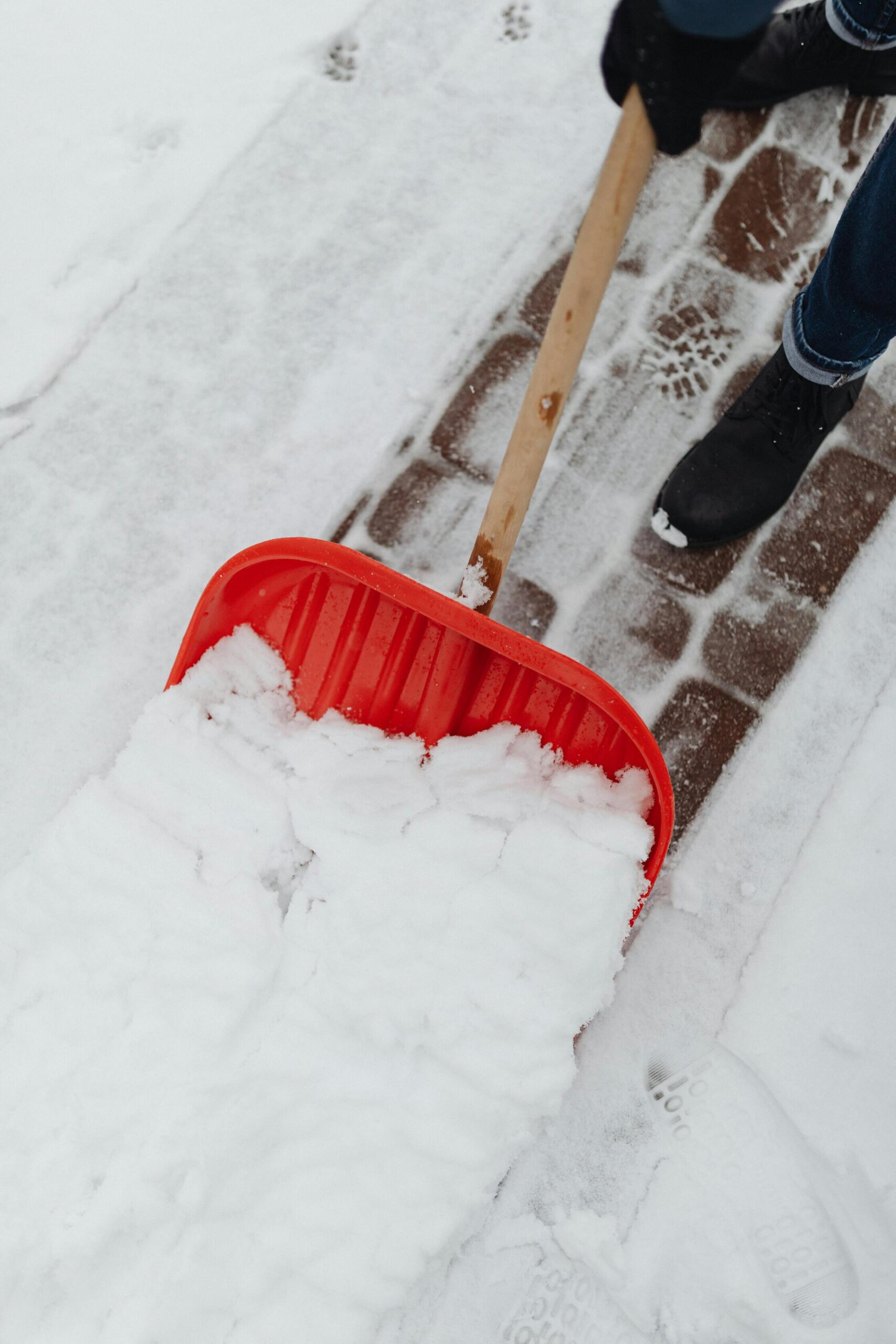 shoveling snow