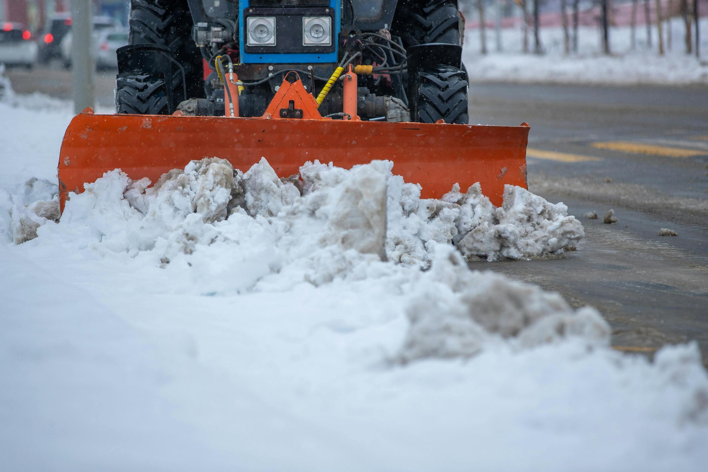 snow plowing